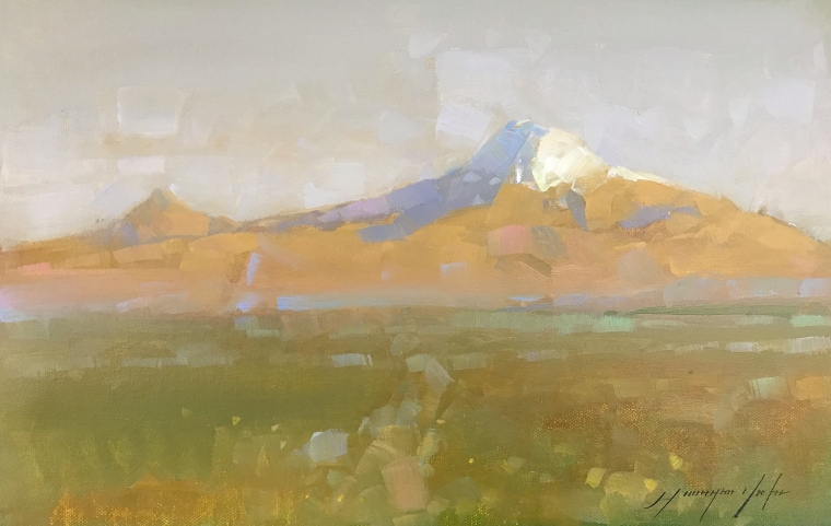 Ararat, Original oil Painting, Handmade artwork, One of a Kind                        